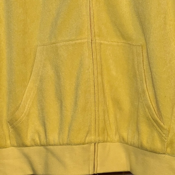 NWT Juicy Couture Black Label Terrycloth Oversized Track Jacket, size small Y2K - Picture 10 of 11